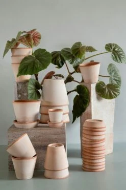 Bergs Potter Julie Topf Mit Unterteller Rosa Ø10 Cm 5 Bergs Potter Julie Topf Mit Unterteller Rosa Ø10 Cm -Einrichtungsgeschäft bergs potter julie raw rosa 10 cm set 2