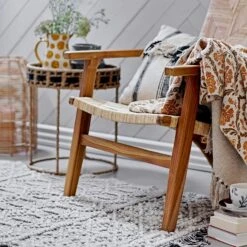 Bloomingville Maisy Teppich 90x150 Cm Grau -Einrichtungsgeschäft bloomingville maisy rug grey polyester 2