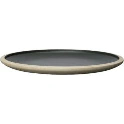 ByOn Fumiko Plate 25,6x2 Cm, Beige/Black