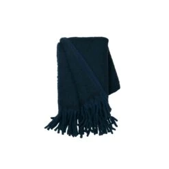 Cozy Living Mathea Decke 130x170 Cm, Midnight Blue