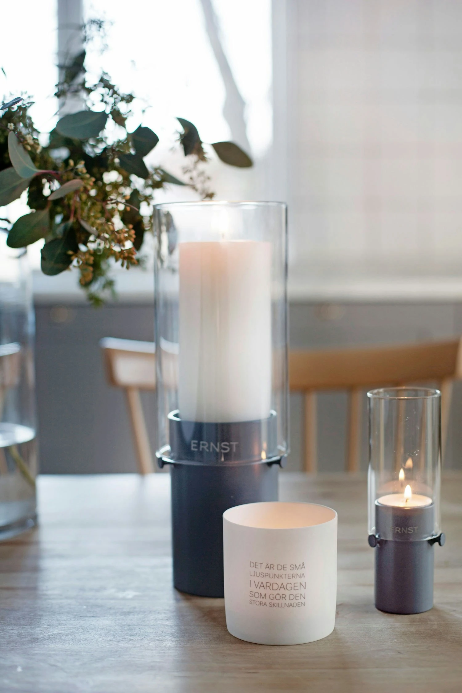 Ernst Blockkerze 10 Cm, Weiss 4 Ernst Blockkerze 10 Cm, Weiss – Bild 2