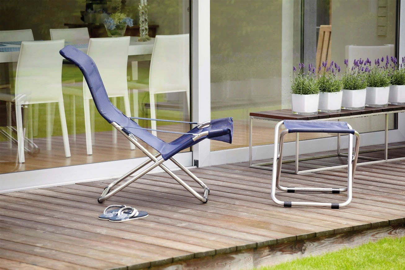 FIAM Fiesta Liegestuhl, Marineblau 4 FIAM Fiesta Liegestuhl, Marineblau – Bild 2