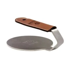 Kockums Jernverk Grillpresse Mit Griff Aus Tärnsjö-Leder