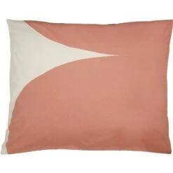 Marimekko Härkä Kissenbezug 50x60 Cm, Weiß / Braun / Rose