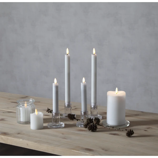 Star Trading Flamme LED Antike Kerze Weiß 2-er Set, 15 Cm 8 Star Trading Flamme LED Antike Kerze Weiß 2-er Set, 15 Cm – Bild 6