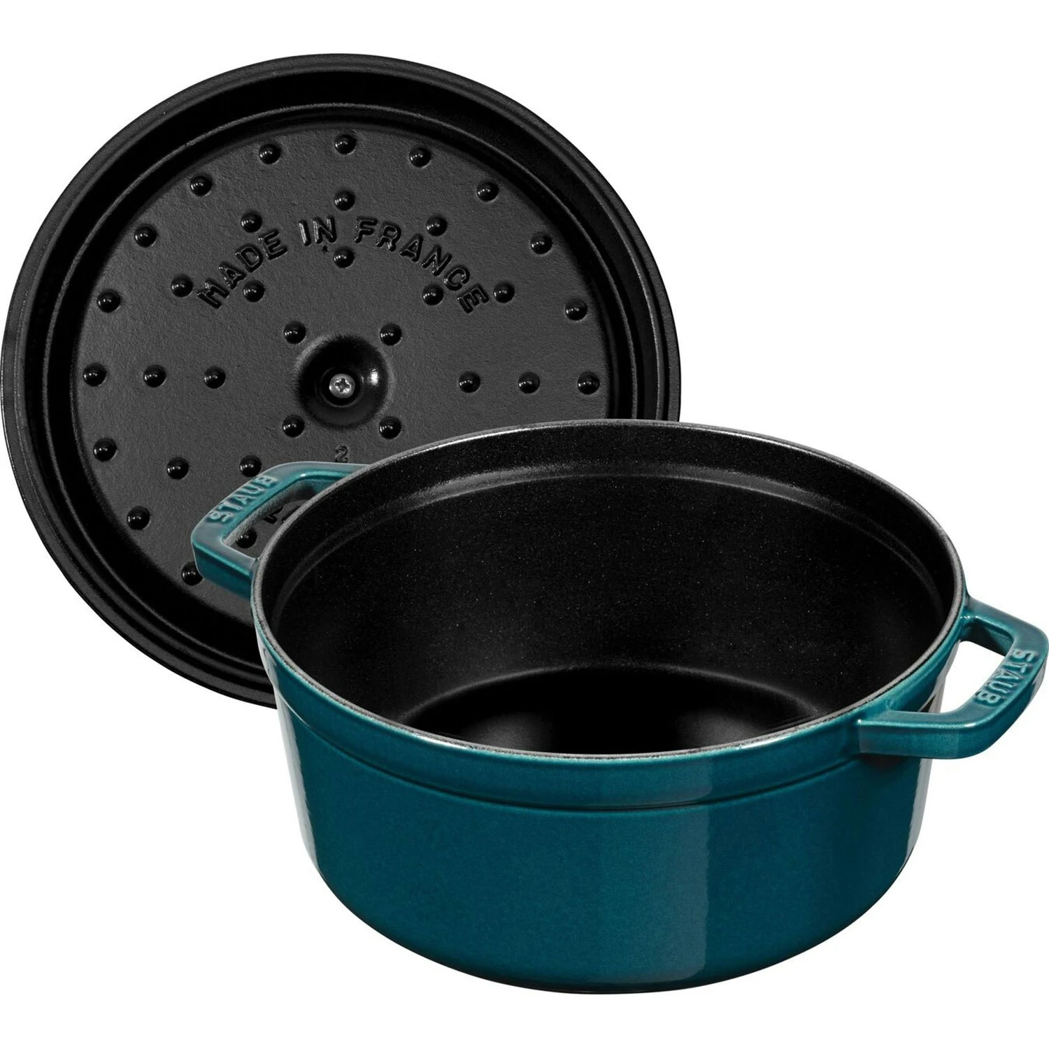 Staub Kokotte Rund 26 Cm 5,2 L, Benzinblau 6 Staub Kokotte Rund 26 Cm 5,2 L, Benzinblau – Bild 4